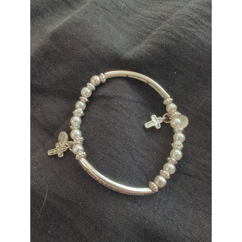 Vintage Religious Bracelet With Scriptures‎ And Religious Text